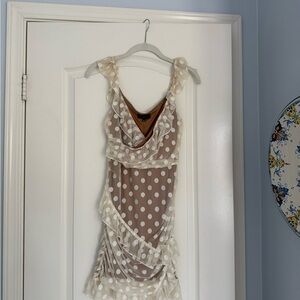 MAJORELLE Polka Dot Mini Dress